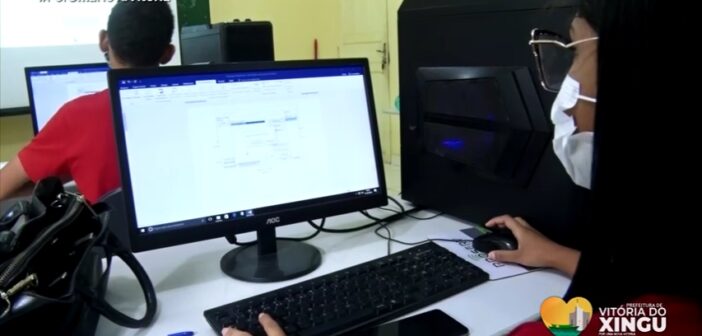 Curso de informática na reta final em Vitória do Xingu